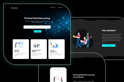 Netwok - The Real World Networking bonding graphics designs illustration landing page design