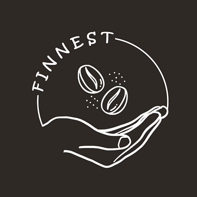 Finnest Coffeshop coffeeshop logo photoshop