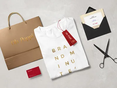 Oh Poppi - Brand Communication Design branding design agency logo design logodesign luxury brand luxury design merchandise printing retail store visual design
