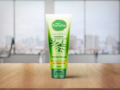 FACE WASH branding design illustration logo logodesign packagedesign packagingdesign pouch design pouch mockup