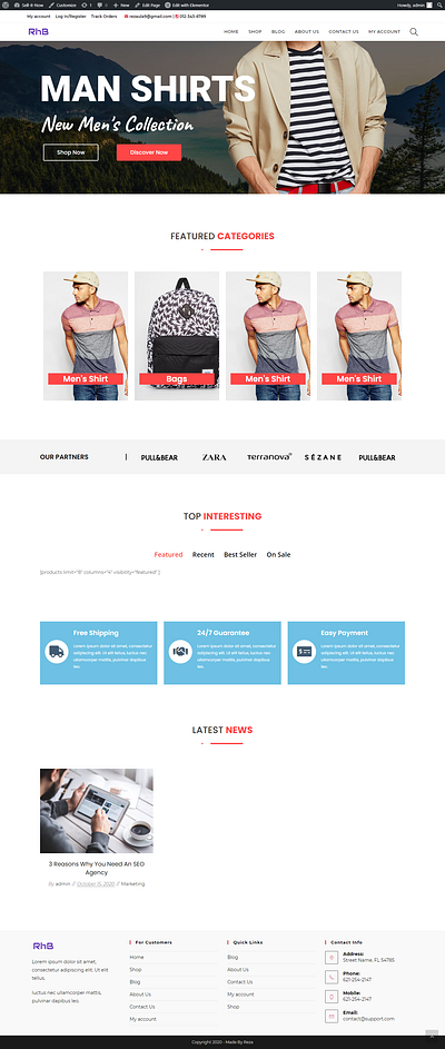 Ecommerce Website with WordPress ecommerce web design woocommerce wordpress