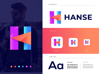 h letter logo l h modern logo l h mark l best logo best logo designer in dribbble brand identity branding business company concept creative gradient h letter h logo h mark hand drawn hand lettering logo 2020 logo designer logo mark modern logo designer modernism recent logo smart logo