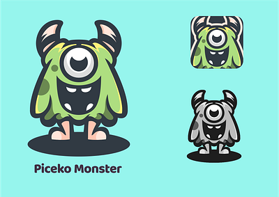 piceko Monster animation branding character characterdesign design esport illustration illustrator logodesigners mascot vector