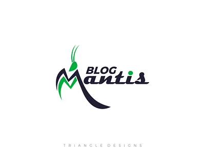 Blog Mantis Logo Design branding flat design illustration logo minimalist logo vector