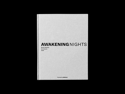 Awakening Nights Branding Book brand design brand designer branding creative creative logo design design language digital illustration logo logo design logotype minimalistic typeface typogaphy vector visual