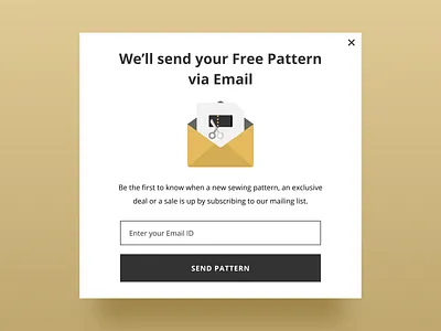 Mailing List Subsciption classy elegant fabrics figma garment illustration illustrator mail mailbox mailer mailing mailing box mailing list pattern sewing ui ui ux uidesign uiux vector