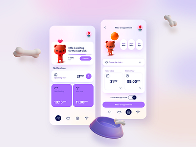 Pet caring app 🐶😺🐹 app app design caringapp interface minimal mobile pet pets petshop product design ui uidesign ux