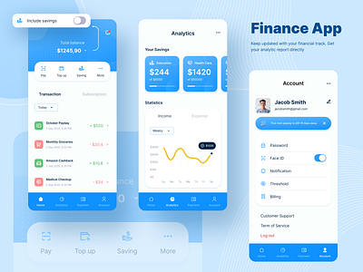 Personal Financial App analytic banking chart credit card finacial finance finance app financial app investment money money app money management money manager money transfer payment payment app payment method personal finance saving savings app