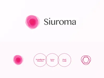 Siuroma | Brand Logo Design branding design essential oil floral logo siuroma
