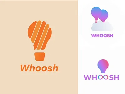 Whoosh balloon dailylogo dailylogochallenge design hotairballoon logo