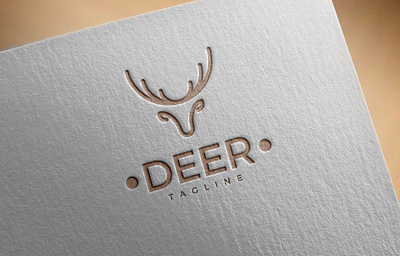 Logo Deer branding design logo