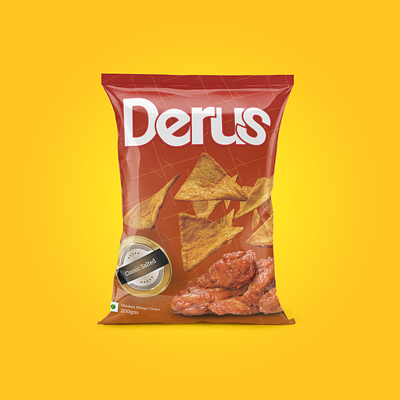 DERUS - Chips packet design branding design figma logo photoshop ui