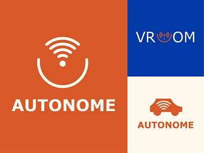 Autonome - Driveless car Logo dailylogo dailylogochallenge design driveless car driveless car logo driveless logo icon logo