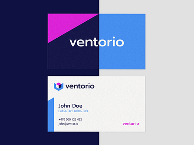 Ventorio - Behance Project app brand design brand identity branding branding agency clean corporate cube box pack delivery icon identity identity design inventory management logo logo design logo designer logotype management app media tech digital smart logo symbol