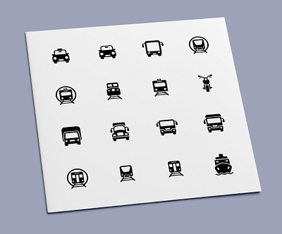 Vehicle Icons auto bike bus car icon icon design icon set icons lorry metro motorbike ship subway train transport transportation truck van vehicle