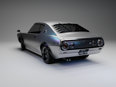 Nissan Skyline 3d blender blender3d cinema4d nissan skyline c111