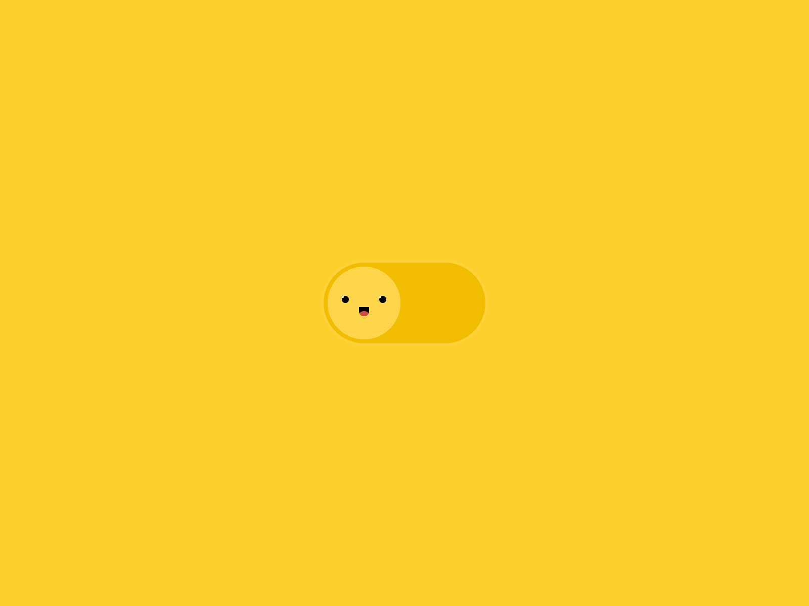 Funny switch ae animation app design figma icon illustration motion on off switch ui vector yellow