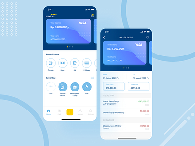 Mandiri Mobile Banking app branding design mobile ui ui ui ux uidesign uiux ux