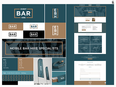 Event Bar Hire Branding bar branding design drink graphic design identity identity design logo pattern website website design