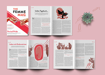 The Femme Mag - Editorial collage cover editorial editorial design editorial illustration feminism illustraion magazine magazine design typography