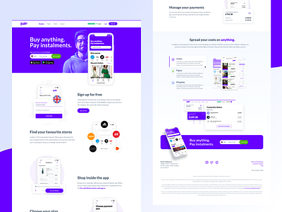 Butter - Pay Instalments clean ui clean ui design design design app figma product design sketch ui ux webdesign website