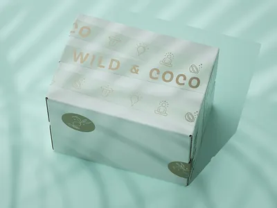 Wild & Coco Shipping Packaging branding branding agency branding design branding designer graphic design identity illustration logotype visual design visual identity