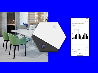 Beringar Device and App android app beringar data dataviz design device future workspace green hardware ios mockup office physical digital render sensors software studio workplace