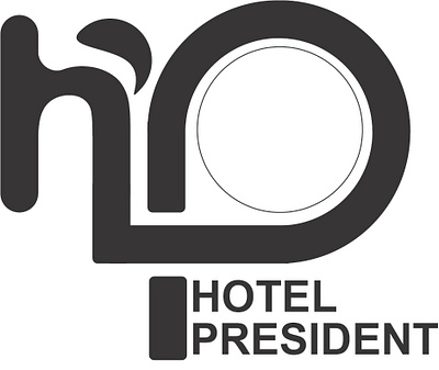 Hotel President With Mock UP branding design flat graphic design icon illustrator logo minimal typography vector