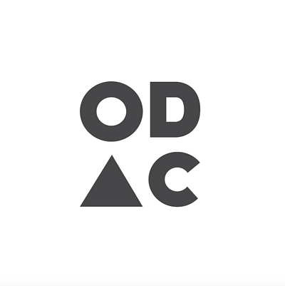 ODC logo branding design flat illustrator minimal typography vector