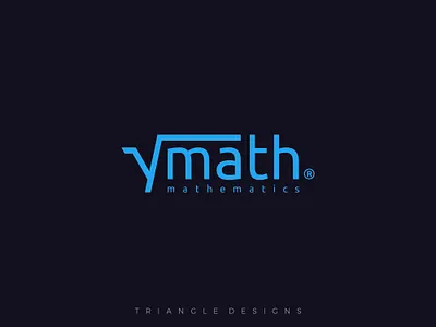 Ymath logo design branding flat design logo mathematics logo minimalist logo