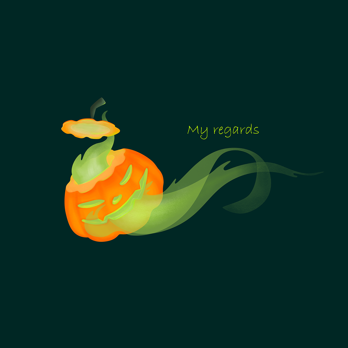 Example of Burning Pumpkin