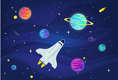 Rocket adobe illustrator gradient design illustration illustrator rocketship space illustration vector vectorart