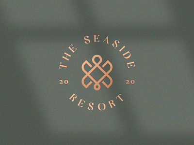 The seaside resort abstract animal branding clever elegant flat geometry gradient heart icon identity line logo love luxury mark minimal resort stroke turtle