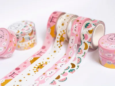 Washi Tapes cute helen bucher illustration kawaii stationary stationary design stationery design washitape washitapes