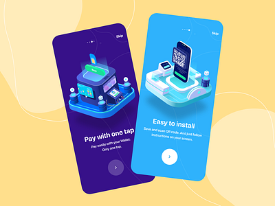 eSIM onboarding app clean concept dailyui design esim illustration isometric login onboarding online profile sign ui user inteface ux vector