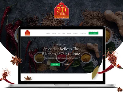 3D Spices - Website & UIUX Design Project branding branding design design spices website uidesign ux design web design