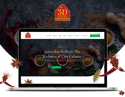 3D Spices - Website & UIUX Design Project branding branding design design spices website uidesign ux design web design
