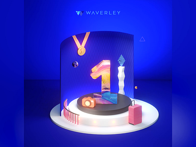 Be Number 1 3d 3d animation 3d art animation eevee motion motion design motiondesign render waverley