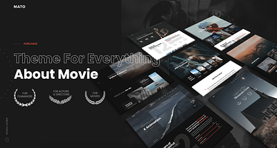 Mato - Movie Studios and Filmmakers WordPress Theme multipurpose multipurpose wordpress photography photography website portfolio design portfolio website template web design webdesign wordpress wordpress design wordpress development wordpress theme