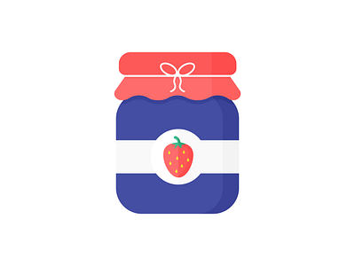 Day 302 - 366 Days of Illustration Challenge - MintSwift autumn digital illustration flat design flat illustration flatdesign food and drink food illustration illustration illustrations illustrator jam jar jelly marmalade mintswift preserve strawberry strawberry jam vector vector illustration