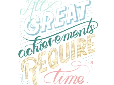 Great Things Quote design illustration lettering procreate product design sketches typography