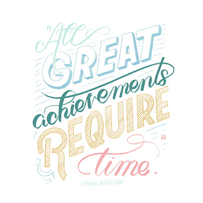 Great Things Quote design illustration lettering procreate product design sketches typography