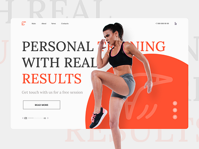 Personal Training design personaltrainer results training website