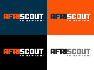 Afriscout Logo Variations branding clean design logo logo design logotype minimal score scouting simple soccer sport sports logo stats vector