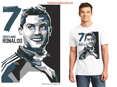 Ronaldo Pop Art cristiano ronaldo footbal design football illustration olenakomyshna popart print ronaldinho ronaldo sport sport design