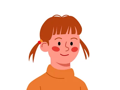 kaede affinity affinitydesigner cartoon character dailyillustration design girl illustration portrait vector