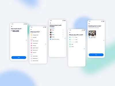 Expenses Tracker expenses figma fintech product design tracking app uiux