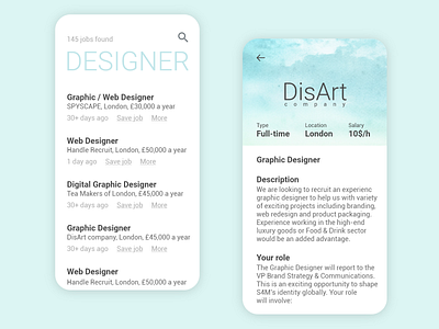 Job Listing - Daily UI 050 050 daily ui daily ui 050 job job application job listing search