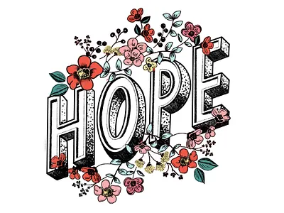 Hope design graphic design illustration lettering lettering art lettering artist typography
