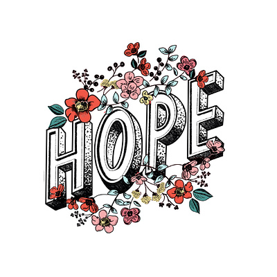 Hope design graphic design illustration lettering lettering art lettering artist typography